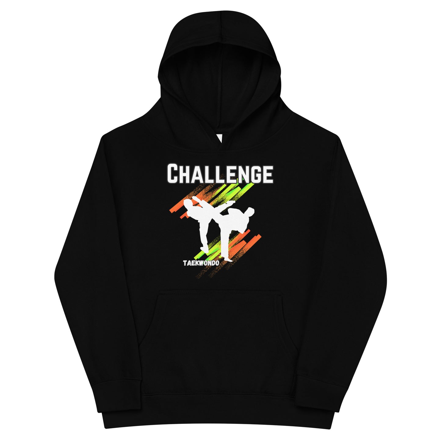 Kids Taekwondo Theme fleece hoodie : Challenge