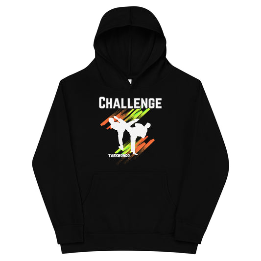 Kids Taekwondo Theme fleece hoodie : Challenge