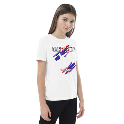 Organic cotton kids Taekwondo Theme t-shirt : Confidence
