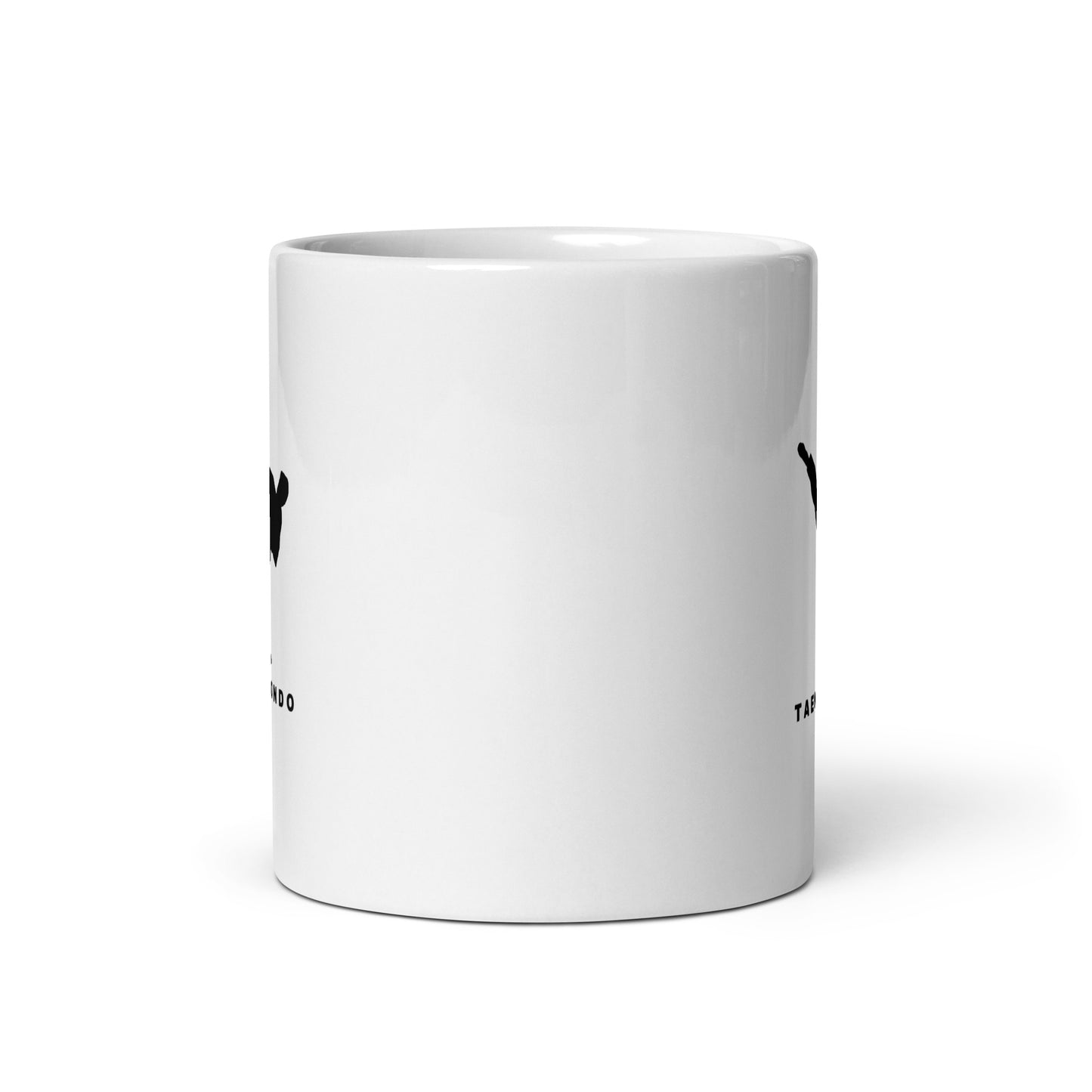 White glossy mug Taekwondo Theme : TAEKWONDO